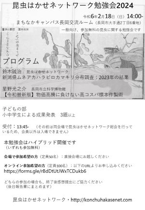 昆虫はかせネットワーク勉強会2024